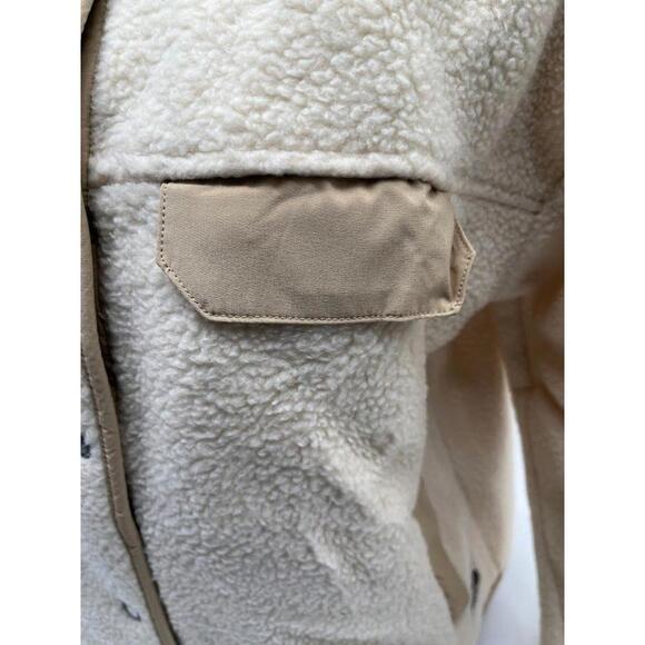 The North Face Women’s Fleece Jacket M Sherpa Cragmont Snap Warm Cream - Picture 4 of 11